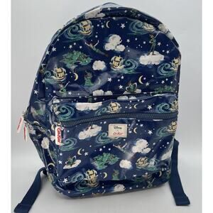Cath Kids Kidston Disney Peter Pan Backpack Oilcloth Blue Green 15" Tinkerbell